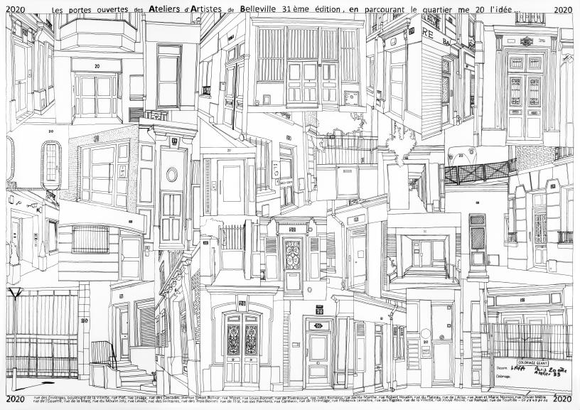 Les n°20 du parcours des portes ouvertes des Ateliers d'Artistes de Belleville